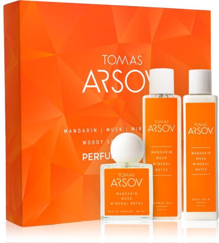 Tomas Arsov Mandarin Musk Mineral Notes coffret cadeau mixte 3 pcs