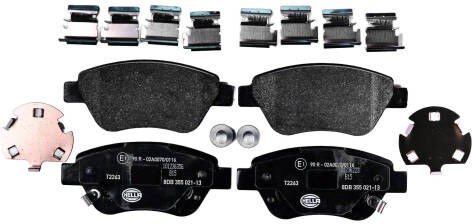HELLA 8DB 355 021-131 Brake pad set