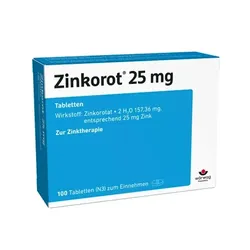 Zinkorot 25 mg Tabletten (100 Stück)