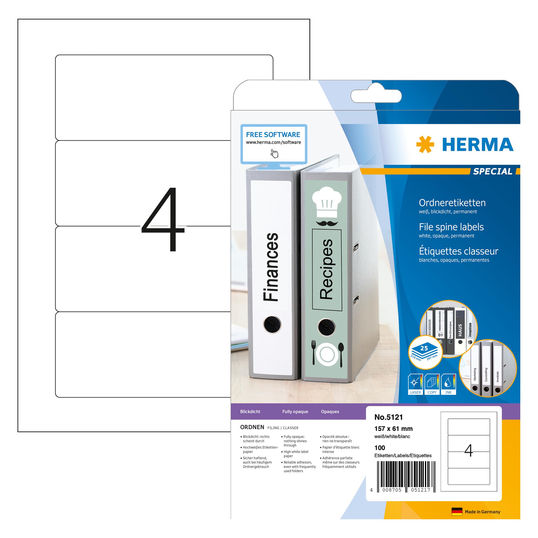 Herma Ordneretiketten A4 (5121)
