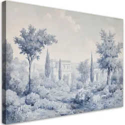 WANDBILD natur architektur blau