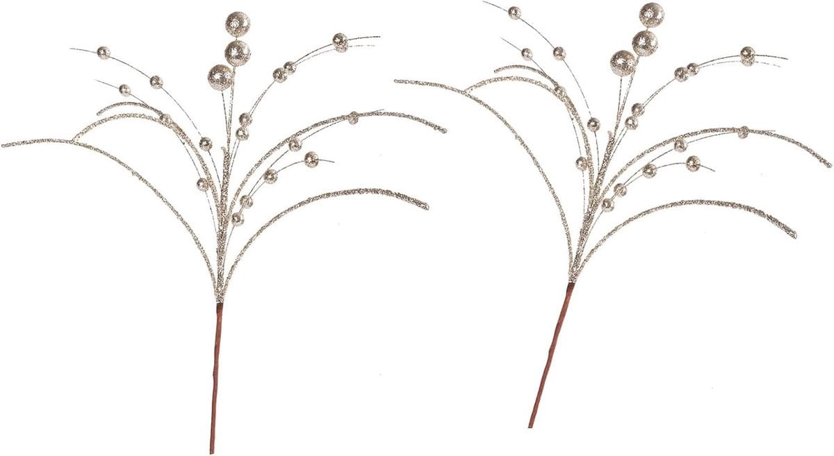 Gouden kunstmatige besnentak voor feestelijke decoratie, 52 cm