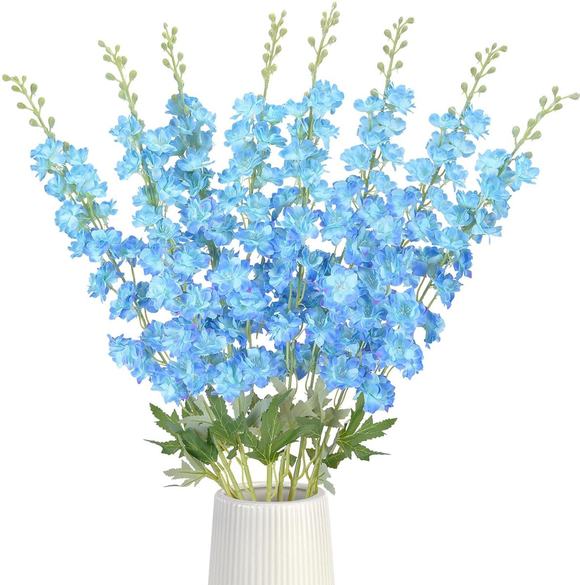 8 Kunstmatige Delphinium Bloemen voor Decoratie