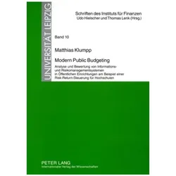 Modern Public Budgeting, Fachbücher von Matthias Klumpp