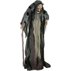 Europalms Halloween Hexe Nahema Figur animiert, 160cm