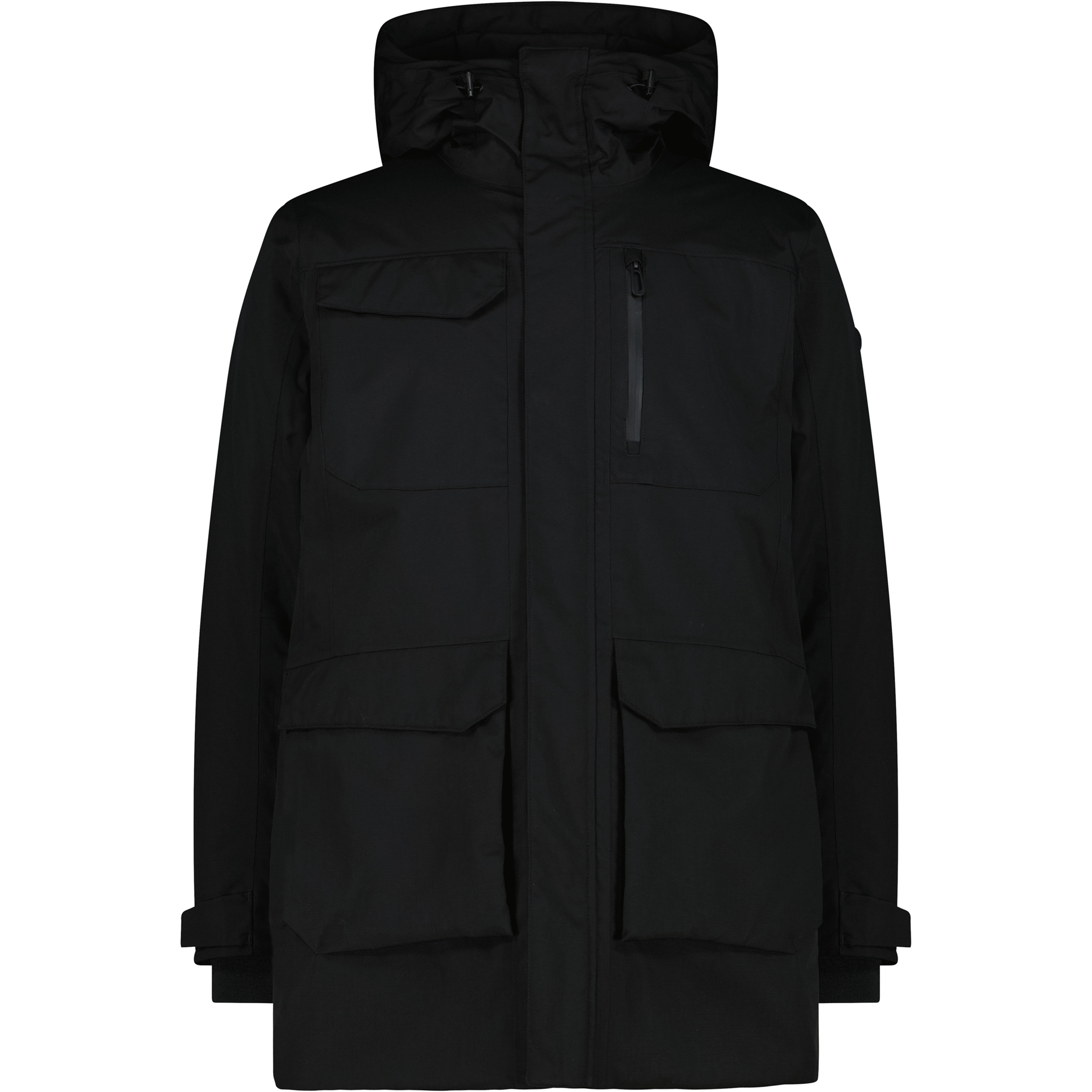 CMP Zip Parka Herren Winterjacke schwarz Größe 4XL Lifestyle