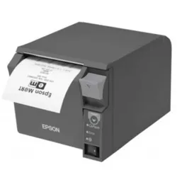 EPSON TM-T70II - Bon-Thermodrucker mit Frontausgabe, 80mm, Abschneider, USB + RS232, dunkelgrau