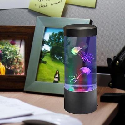 Licht Qualle Lava Lampe Qualle Lampe mit 16 Farben wechselnden Lichtern Qualle Tank Tischlampe Qualle Aquarium Nachtlicht Zuhause Büro Raum Schreibtisch Deko Lampe Stimmungslicht zum Entspannen