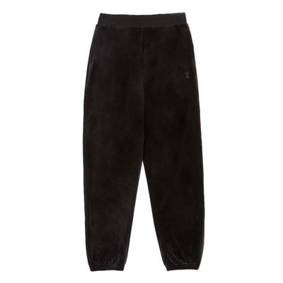 Sweathose JUICY COUTURE "DAVIDSON VELOUR TRACKPANTS Damen", Damen, Gr. S, EURO-Größen, schwarz, Samt, 95% Polyester, 5% Elasthan, Hosen Sweathose, Trainingshose Damen, Sweathose, Velour, Jogginghose mit Glitzer, Sale