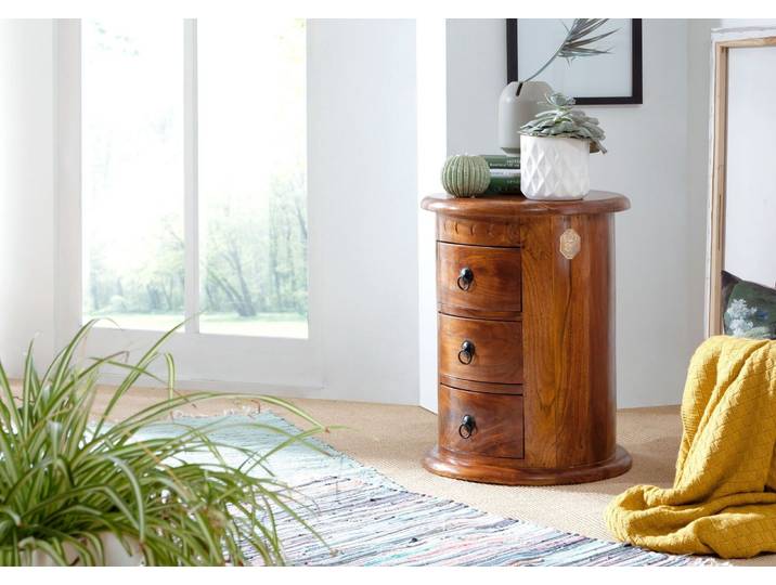 Commode 42x42 Acacia laqué Miel OXFORD #0337