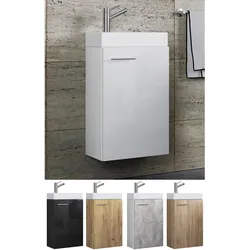 VCM 2-tlg Set   Waschplatz für Gäste WC   Gästebad   Waschtisch   Badezimmer Set - Slito