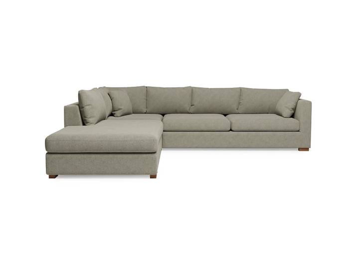 Modernes Ecksofa Malia Stoff beige B 318 cm T 272 cm - Ecksofa