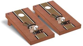 Skip's Garage College Vault Wake Forest Demon Deacons Rosewood Cornhole Board Set