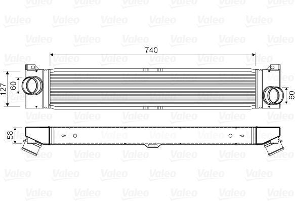 Valeo Ladeluftkühler 818569 Für Fiat Peugeot