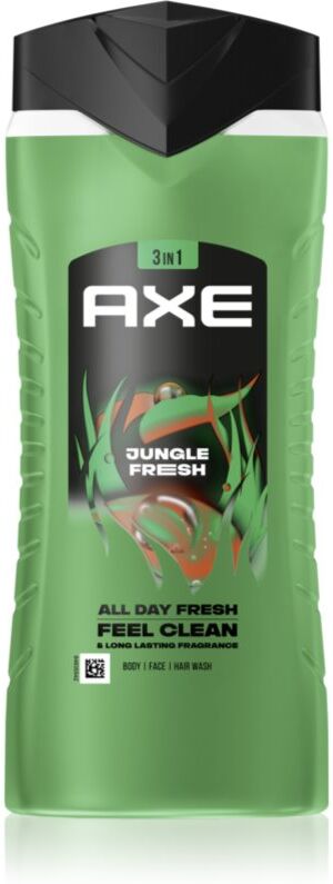 Axe Jungle Fresh Duschgel für Gesicht, Körper und Haare 400 ml