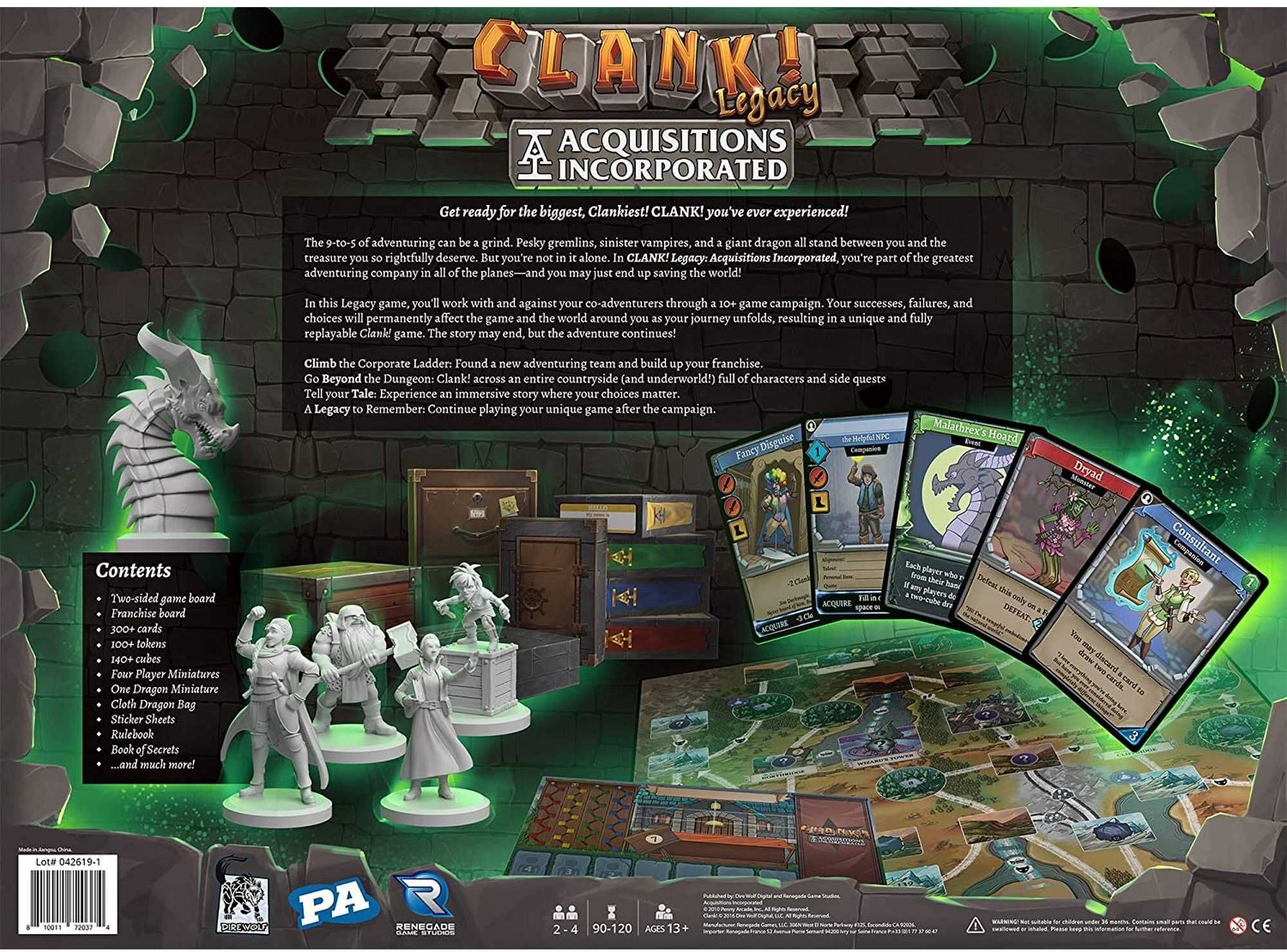 Direwolf Clank! Legacy: Acquisitions Incorporated - Deck-Building Adventure Game for 1-4 Players