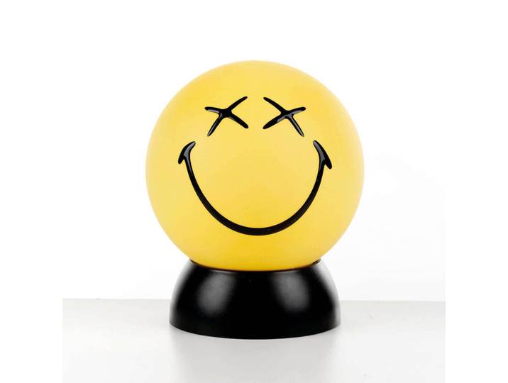 Kindertischleuchte 2001 Smiley, Hellgelb, Kunststoff, rund, 15x20x15 cm, Eec, ohne Chemie, Lampen & Leuchten, Innenbeleuchtung, Kinderzimmerlampen, Kindertischleuchten