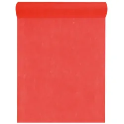 DeinPack Vlies Tischläufer Rolle 30 cm x 10 m rot – Tischläufer Vliesstoff für Hochzeit, Deko & Basteln