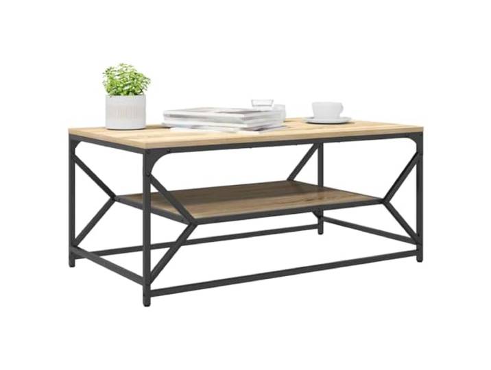 vidaXL Table Basse Chêne Sonoma 90 x 50 x 40 cm La finition en chêne Sonoma donne du style à n'importe quelle pièce\,