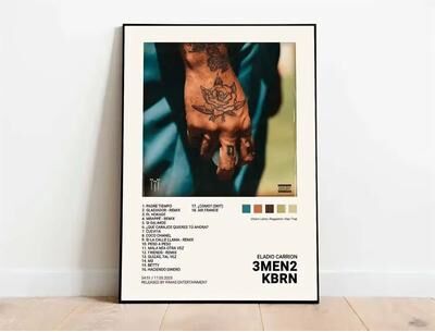 Inspired Finds Latin Rapper Album Cover Canvas Poster Wall Art For Aesthetic Room Decor inter Shibuya (ferxxo Edition) 15.75x19.69in (no Frame)