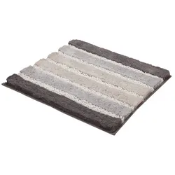Kleine Wolke Badteppich Phoenix 60 x cm Baumwolle Silber