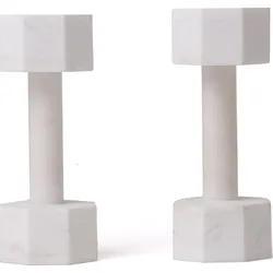 Lvdis Collections Dumbell Dekoration 24 cm aus Marmor