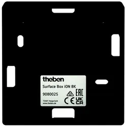 Theben Aufputzgehäuse schwarz Surface Box iON BK