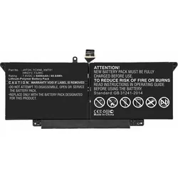 CoreParts Laptop Battery for DELL (6400 mAh), Notebook Akku, Schwarz