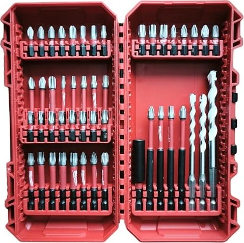 Milwaukee 48 dalių smūginių antgaliukų rinkinys Shockwave (4932492005)