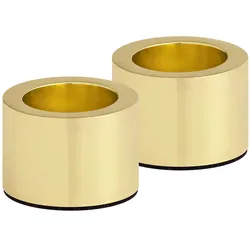 Uyuni Tafelkerzenhalter Light matte brass 2 Stück