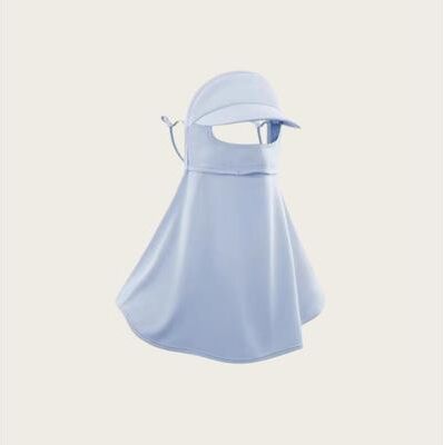 Lush Living Finds Womens UV Face Mask With Sun Visor & Neck Cover Cooling Sun Protection Masks blue