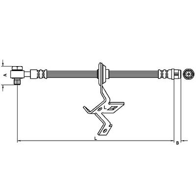 METZGER AUTOTEILE Bremsschlauch 4116209 für Mercedes