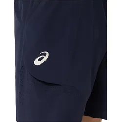 ASICS, Herren, Sporthose, Match Laser Cut 7in Short Herren Navy (M), Blau