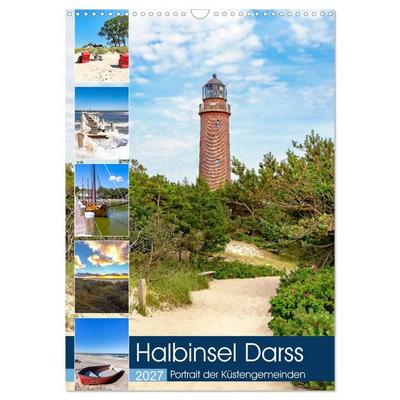 Halbinsel Darss, Portrait der Küstengemeinden (Wandkalender 2027 DIN A3 hoch), CALVENDO Monatskalender