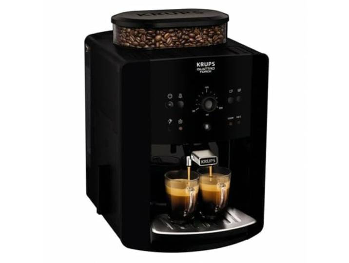 Krups Kaffeevollautomat Arabica Picto Quatrro Force EA8110, Schwarz