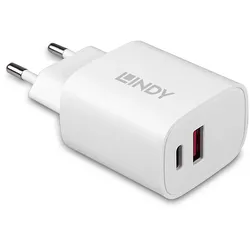 Lindy 73413 Ladegerät für Mobilgeräte Universal Weiß AC Schnellladung Drinnen