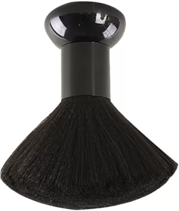 INF Base Neck Duster Brush - 2-Pack Haarschnitt-Reinigungsbürsten mit synthetischen Fasern und PC-Griff Schwarz