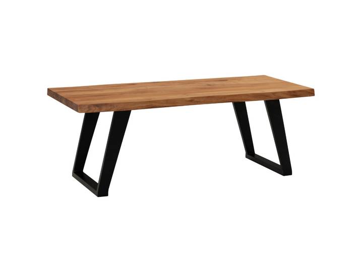 Mid.you Couchtisch, Akazie, Holz, Akazie, massiv, rechteckig, U-Form, 60x46x120 cm, Wohnzimmer, Wohnzimmertische, Couchtische