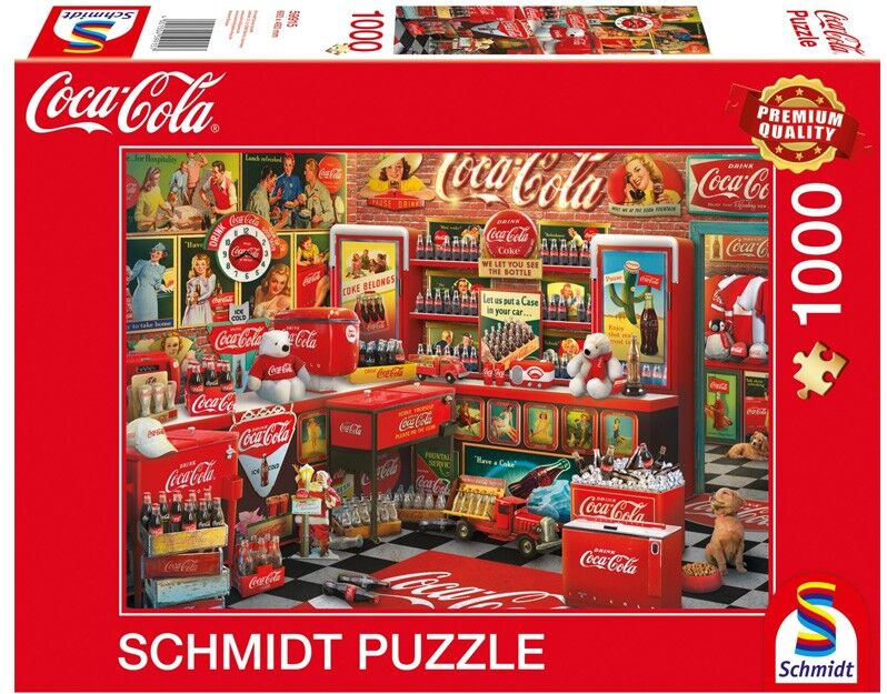 Puzzle 1000 pcs Coca Cola Nostalgie - Puzzles Schmidt