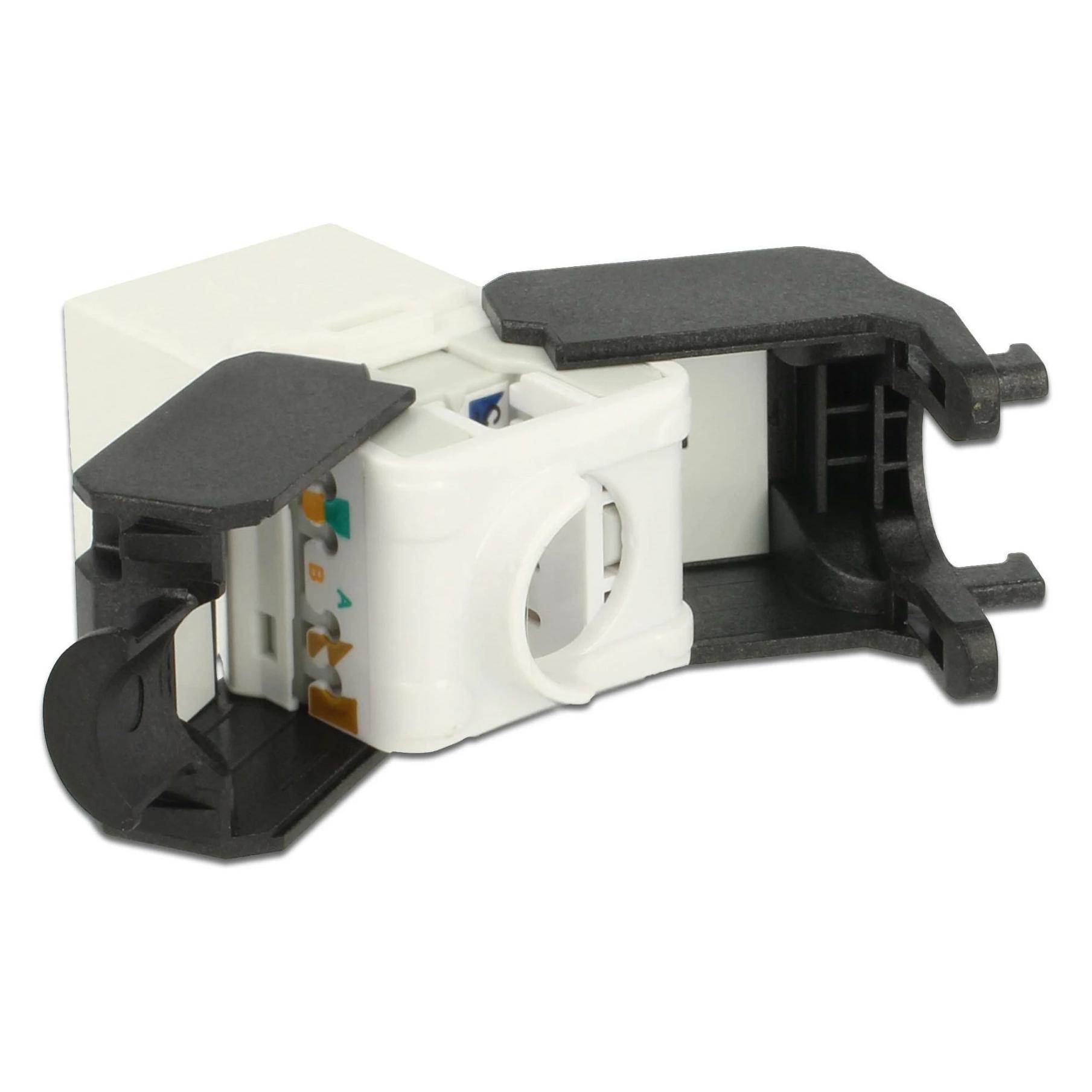 Delock Keystone Modul Cat.6, UTP, weiss (Keystone Modul) (86266)