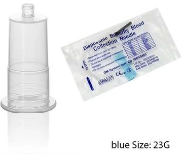Uplift Picks Disposable Butterfly Blood Collection Needle Set For Veterinary Pet Care blue