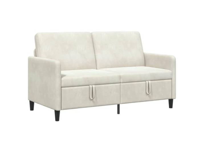 Todiikf 2-Sitzer Sofa mit Stauraum Polstersofa Creme 152x78x87cm Kompakte 2er Couch im cremefarbenen Design mit praktischem Klappfach für zusätzliche Ordnung im Wohnzimmer.