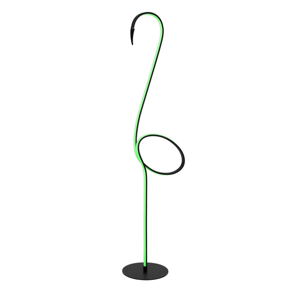Lucide Vloerlamp Flamingo zwart modern met LED