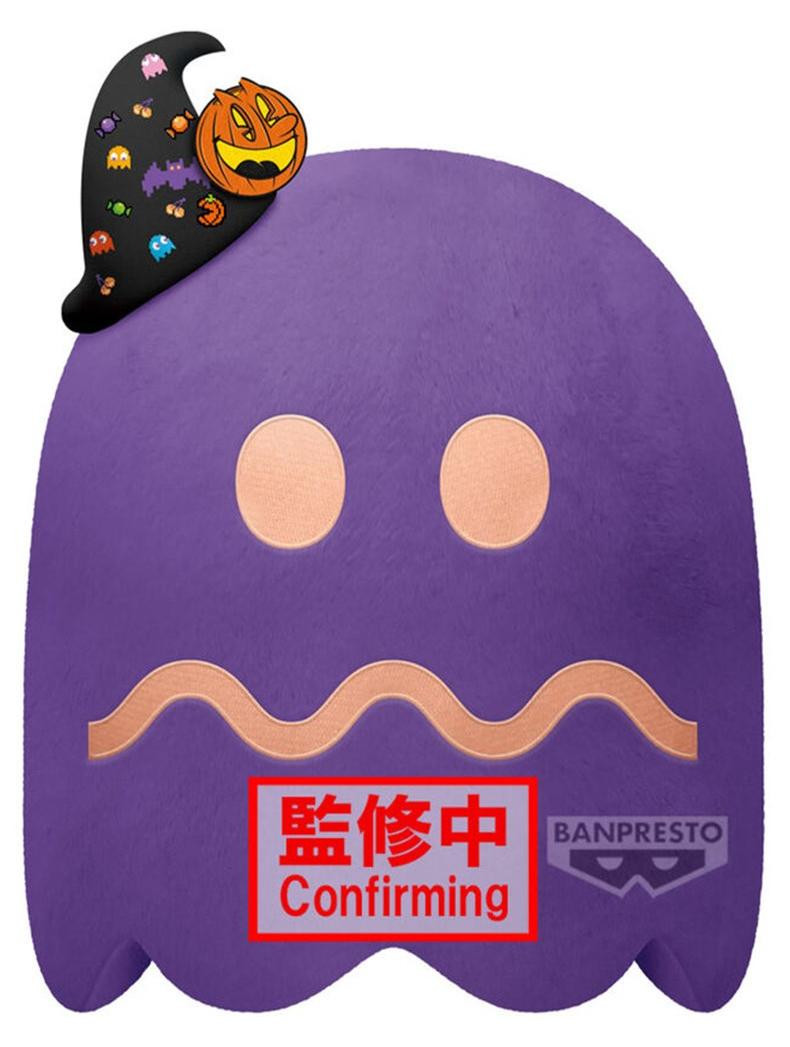 Bandai Pac-Man Super Groot Pluche Spookfeest Figuur, 27 cm