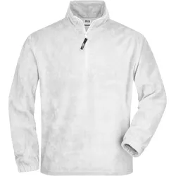 Half-Zip Fleece-Pullover"JN043" - L - Weiß