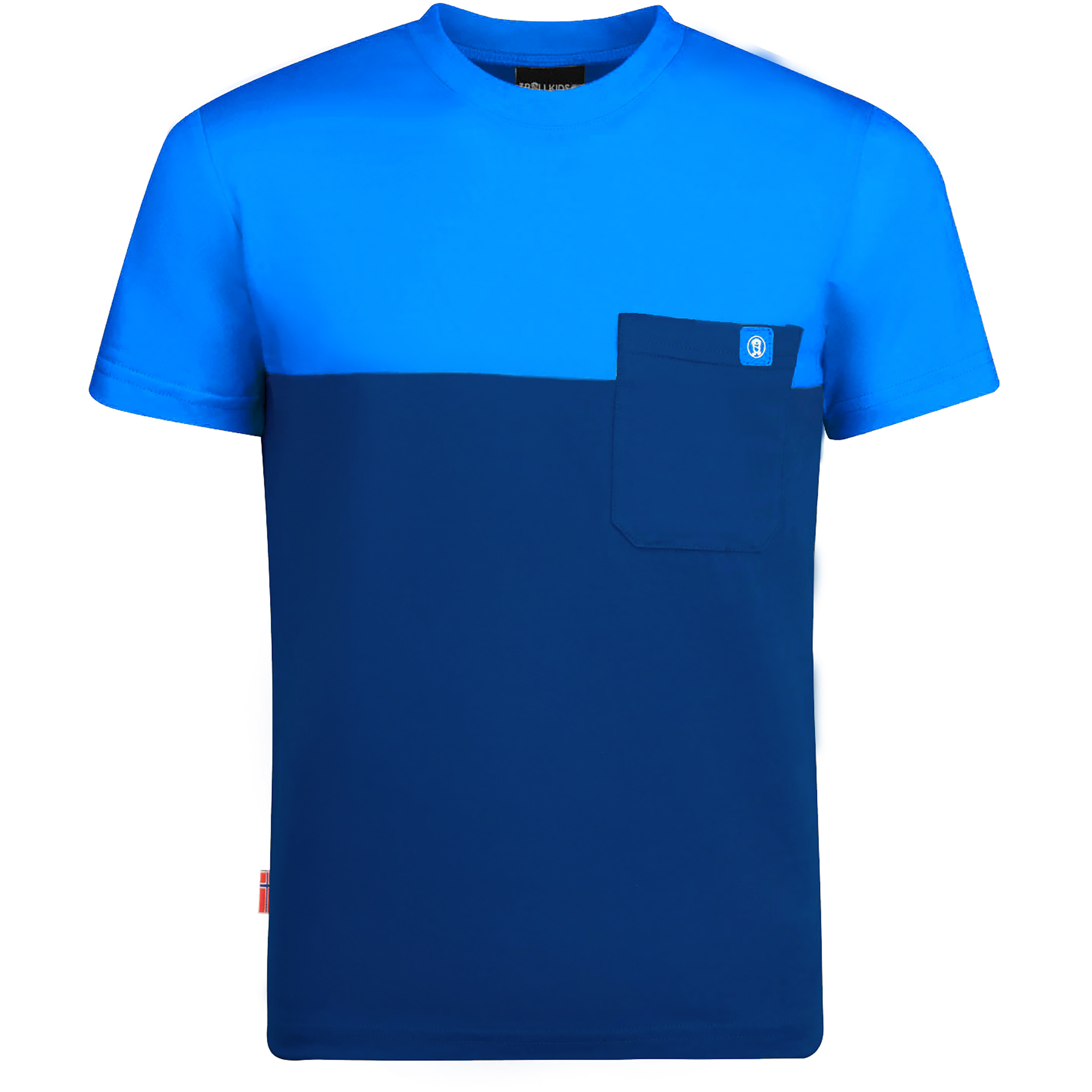 Trollkids Bergen Kinder T-Shirts blau Größe 164 Lifestyle