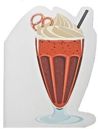 IH Casa Decor 12 Pack 3 Ply Shaped Napkin Chocolate Milkshake - Set of 6