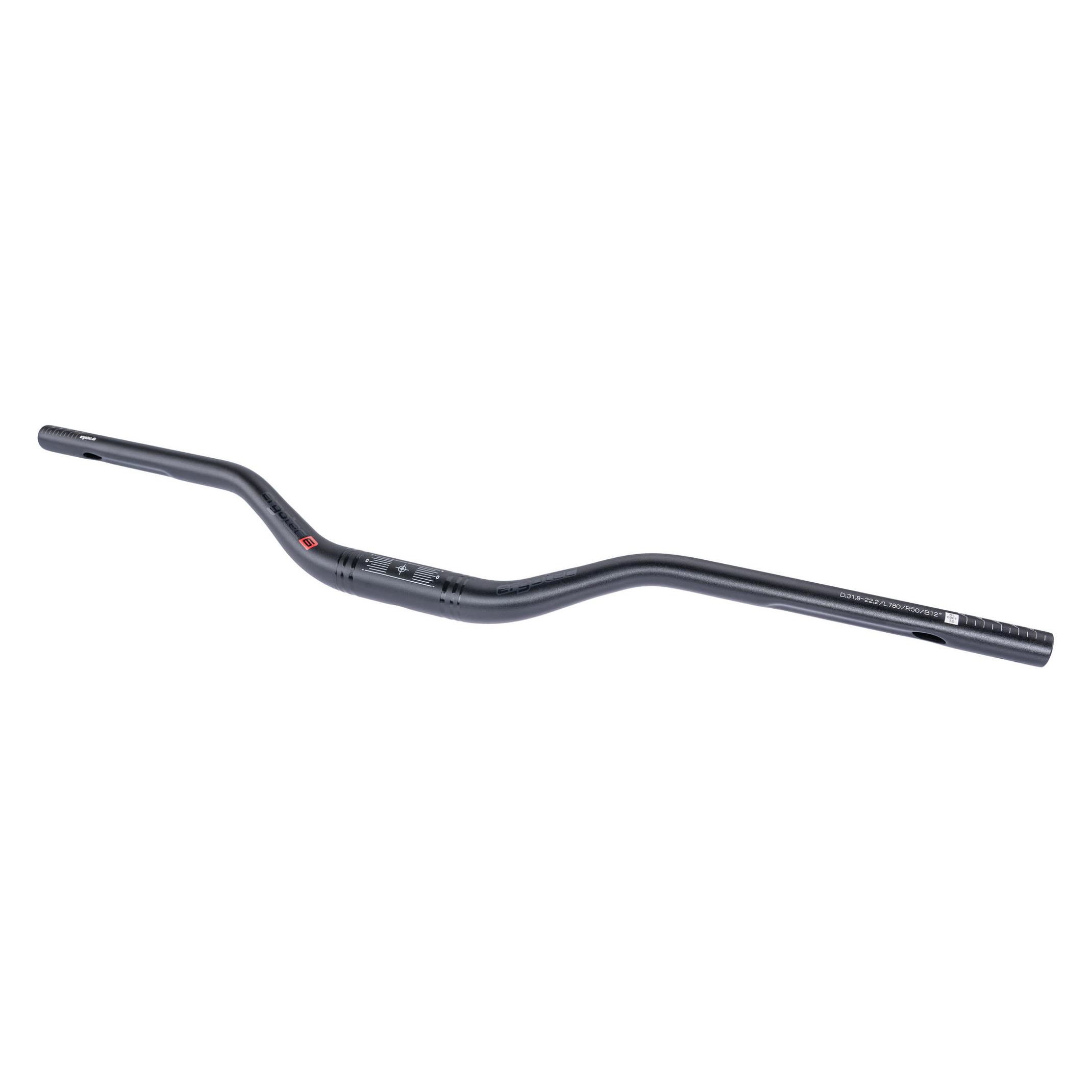 Ergotec MTB Lenker Riser Bar 50 i 31,8 mm Lenkerklemmdurchmesser: 31,8 mm Griffweite: 780 mm Gri (31.80 mm) (16723101)