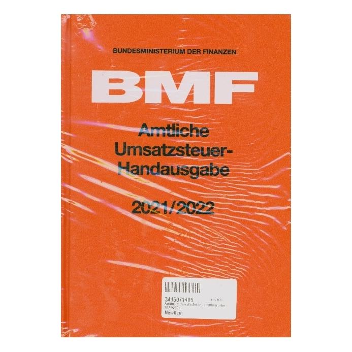 Boorberg Amtliche Umsatzsteuer-Handausgabe 2021/ (Deutsch, Bundesministerium der Finanzen BMF, 2022) (35132296)