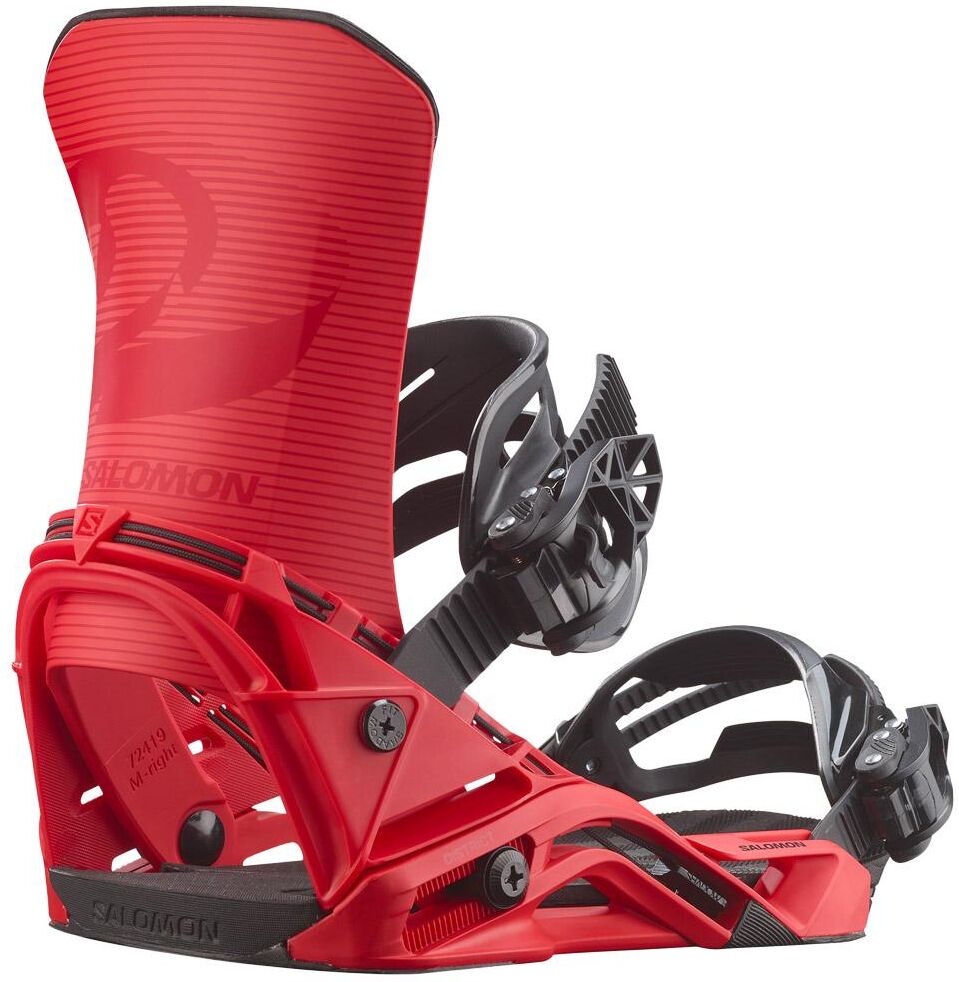 Salomon  - District Fiery Red - S - Fix Snowboard